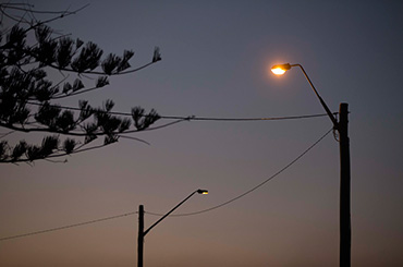 Streetlight at dusk