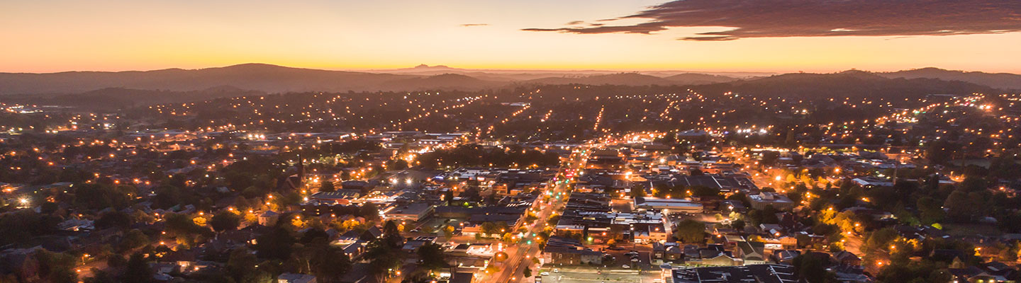 Orange by drone