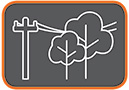 Icon for trees near powerlines defect
