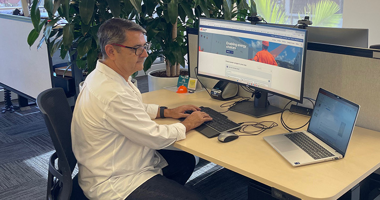 Worker in an office