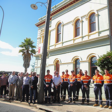 Essential Energy 100 year old power pole in Orange