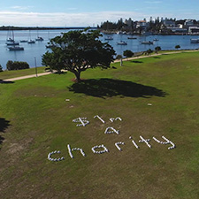 Charity message from sky