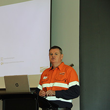 Luke Jenner speaking at a regional forum