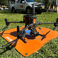 Drone on the ground