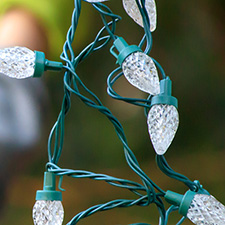 Hanging Christmas lights
