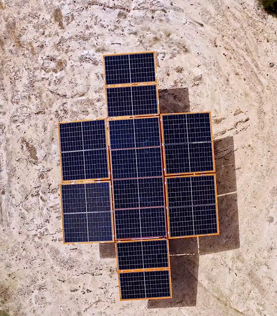 Overhead view of portable SAPS