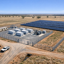 Illustration of a proposed renewable microgrid