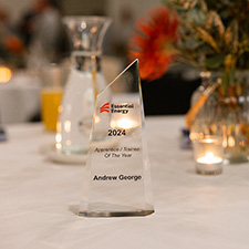 Trophy on a table