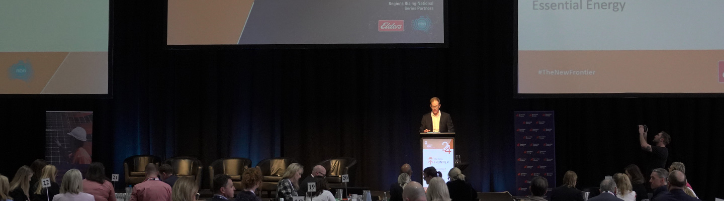 John Cleland speaking at the RAI National Summit