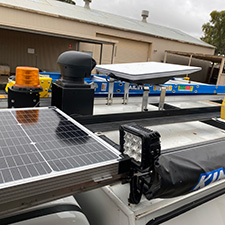 Starlink installation on work vehicle