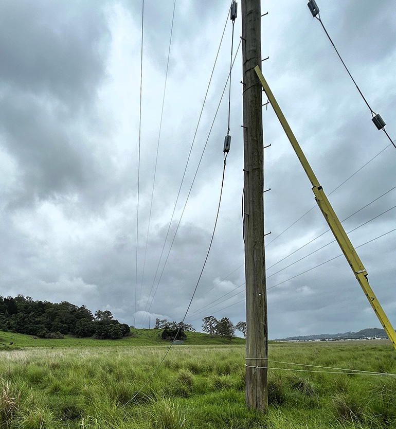Fallen powerlines