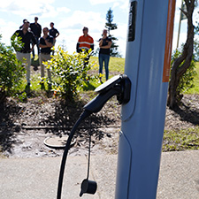 Streetlight EV charger