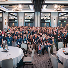 Large group of people in a room