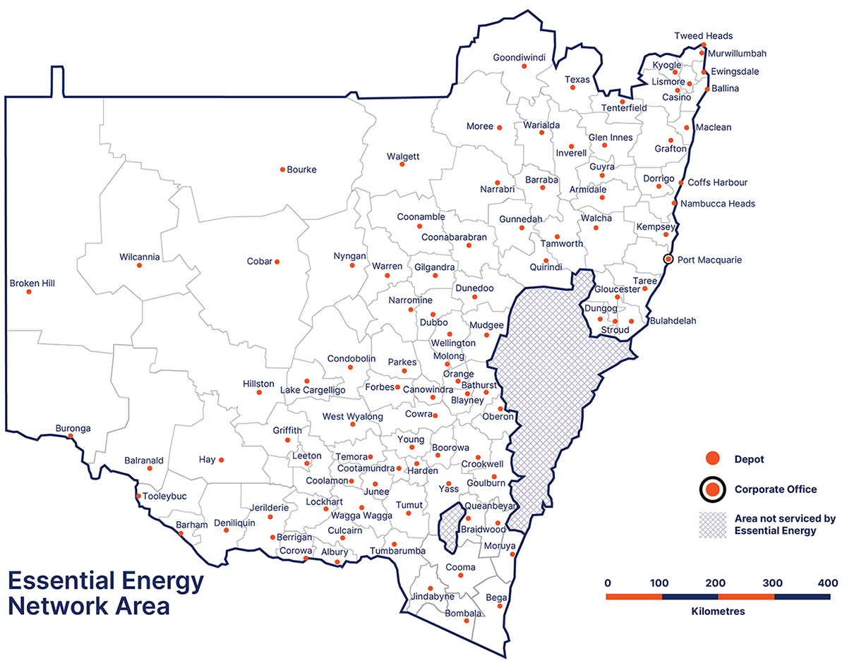 Network area map