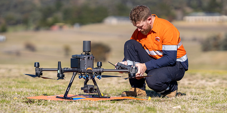 Worker and drone
