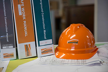 Manuals and safety hat
