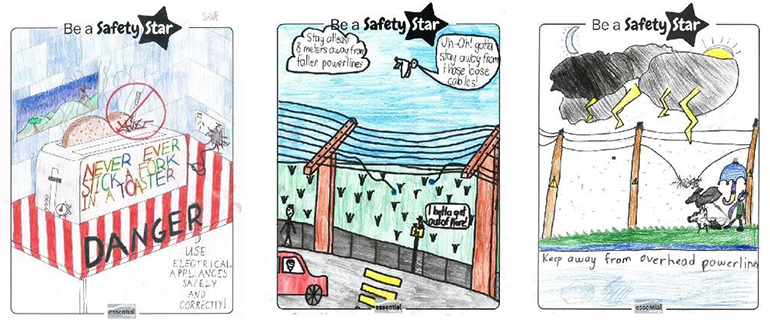Three winning entries from 2018 poster comp