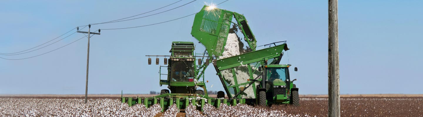 Cotton harvest safety banner