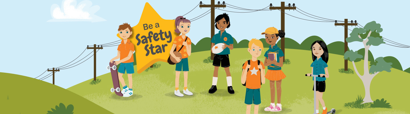 Be a Safety Star illustration