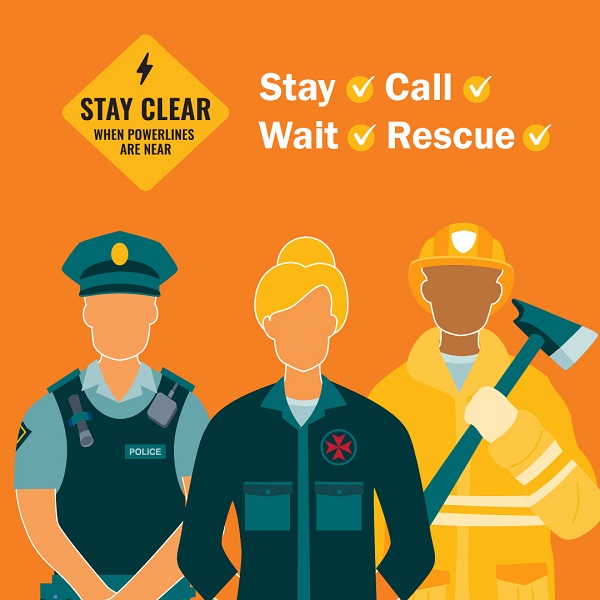 When responding to an emergency stay, call, wait and then rescue