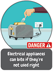 Appliances safety illustration
