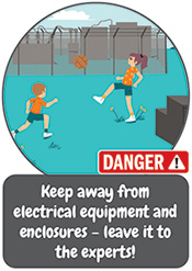 Leave it to the experts safety illustration