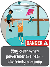 Stay clear safety week illustration