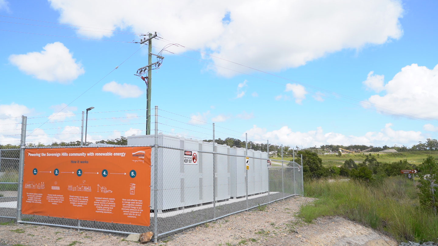 Trial network battery site