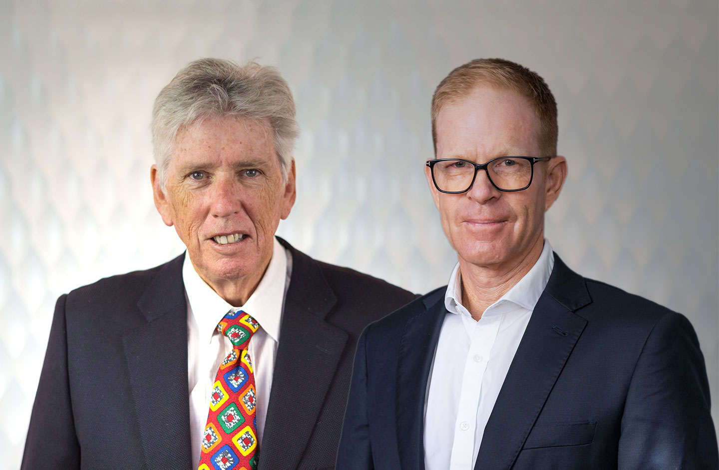 Portrait of Essential Energy Chair Doug Halley and CEO John Cleland
