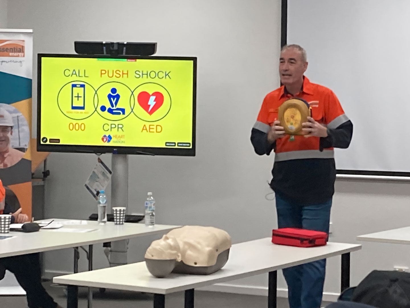 Greg Page, the original yellow Wiggle, facilitating worksop
