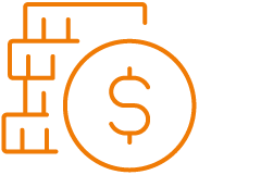 An icon of a stack of coins